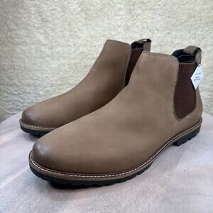 Cole Haan Mens Midland Lug Chelsea Boots Brown Water Resistant Boots Size 13 New